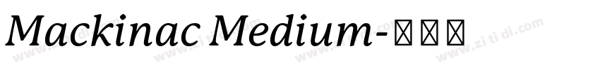 Mackinac Medium字体转换